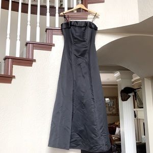 Maxi dress. Strapless. Black   Used once   Size 9-10